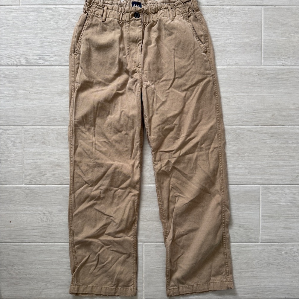 GAP Khaki Paper-bag Waist Pants